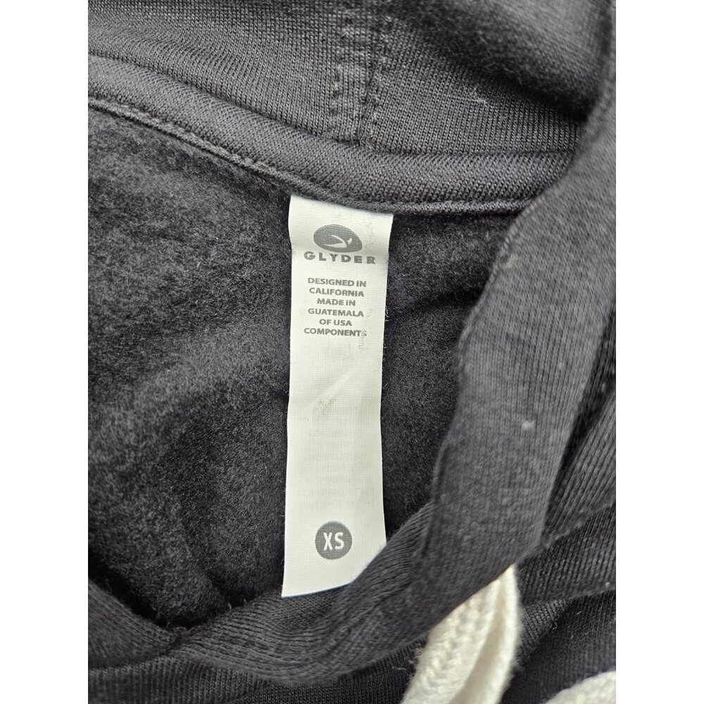 New Glyder Rockie Hoodie Sweatshirt Womens XS Crop Black Pullover Pocket - Picture 5 of 7